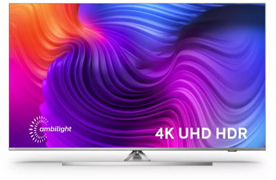 50" Телевизор Philips 50PUS8506 HDR, LED (2021), серебристый