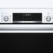 Встраиваемый электрический духовой шкаф Bosch HIJ517YW0R, Serie 6, белый, AquaClean, телескопические направляющие, 8 режимов 