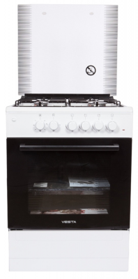 Газовая плита VESTA Valencia VGE 10-E Белый ГК
