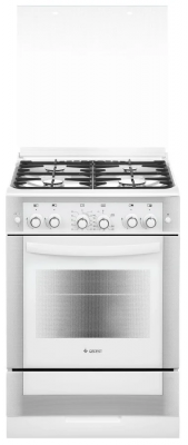 Кухонная плита GEFEST 6300-02 0040, эмалированная, электроподжиг, 4 конфорки, 52 л, гриль, традиционная очистка 