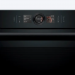 Духовой шкаф Bosch HSG856XC1 черный, Serie 8, 16 режимов, EcoClean, переключатель Control Ring, телескопические направляющие