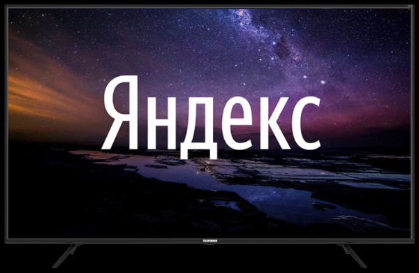 58" Телевизор TELEFUNKEN TF-LED58S01T2SU LED, HDR на платформе Яндекс.ТВ, черный