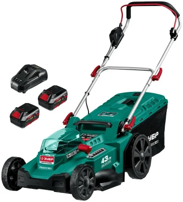 Газонокосилка аккумуляторная ЗУБР ГКЛ-4336-42, 2х18В (4Ач)