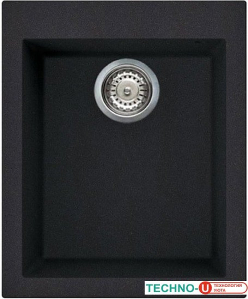 Кухонная мойка Elleci Quadra 100 Full Black 40