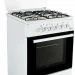 Комбинированная плита IDEAL L 110 белая, эмалированная, 4 газовые конфорки, электрическая духовка, 65 л
