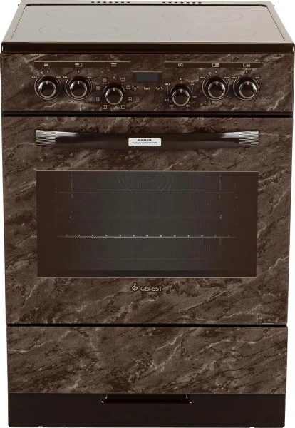 Кухонная плита GEFEST 6560-03 0054, поверхность - стеклокерамика, конфорок - 4 шт, духовка - 55 л, гриль, 85 см x 60 см x 60 см