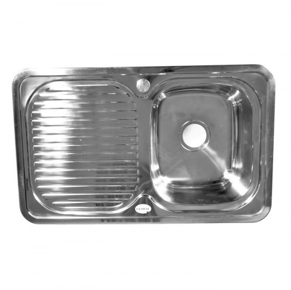 Врезная кухонная мойка Fabia 62322R 0.8/180, 78х48см, нержавеющая сталь