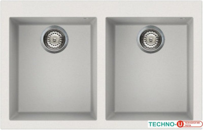 Кухонная мойка Elleci Quadra 350 Bianco Titano 68