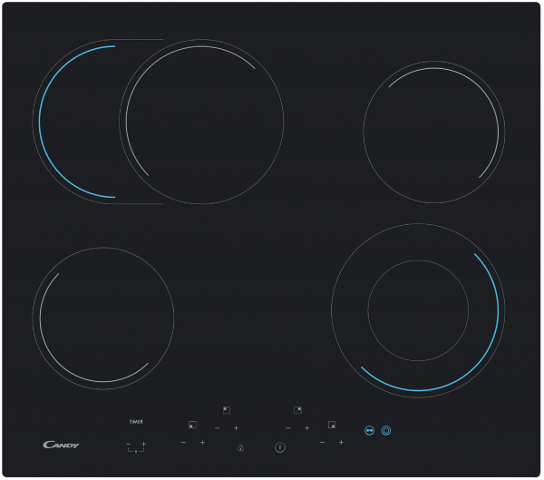 Электрическая варочная панель Candy CH 64 EXCP, черный