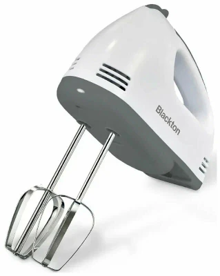 Миксер ручной Blackton Bt MX423  White-Turquoise,200 Вт, ручной, скоростей - 7, корпус - пластик, насадок - 4 шт
