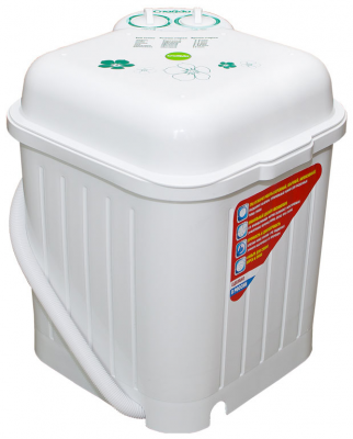 Активаторная стиральная машина Славда WS-35E, белая, 3,5 кг, 3 программы