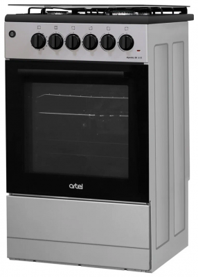 Комбинированная плита ARTEL APETITO 50 10-E серая ГК 50 см газовая с электрической духовкой, полный газ-контроль