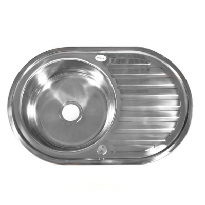 Врезная кухонная мойка Fabia 62329L 0.8/180, 77х50см, нержавеющая сталь