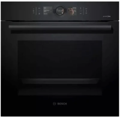 Духовой шкаф Bosch Serie 8 HBG8764C1, черный, Serie 8, пиролитическая очистка, 13 режимов, переключатель Control Ring