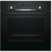 Электрический духовой шкаф Bosch HBJ558YB0Q, Serie 6, чёрный, EcoClean, 8 режимов, утапливаемые переключатели, телескопические направляющие