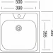 Кухонная мойка Ukinox STD 500.500-4C 0C