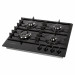 Газовая варочная панель GEFEST ПВГ 2401-01, 4 конфорки, с газ-контролем, черный