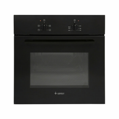 Электрический духовой шкаф GEFEST ДА 622 К2, чёрный, 57 л, гидролизная очистка, механическое управление