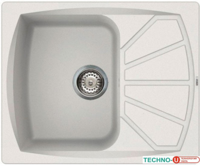 Кухонная мойка Elleci Living 125 Bianco Titano 68