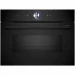 Компактный духовой шкаф Bosch CMG936AB1S, Serie 8, чёрный, EcoClean, 13 режимов, с СВЧ, телескопические направляющие