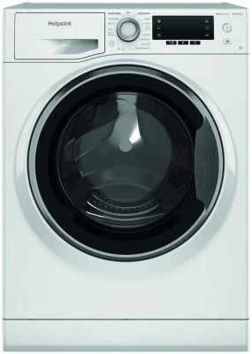 Стиральная машина узкая Hotpoint NSD 6239 S VE RU, белая, 16 программ, 6 кг, 1200 об/мин, инверторная, с паром