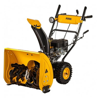 Бензиновая снегоуборочная машина Denzel SBM 610, 212 cc, ручной старт, фара