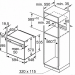 Электрический духовой шкаф Bosch HBA534EB0, Serie 4, черный, утапливаемые переключатели, EcoClean, телескопические направляющие