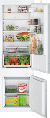 Встраиваемый холодильник Bosch KIV87NS306, статическая система охлаждения, функция FreshSense