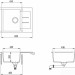Кухонная мойка Aquasanita Tesa SQT102AW (cerrus 120)