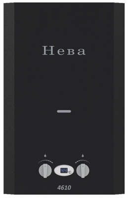 Проточный газовый водонагреватель Neva 4610 (31806), матовый черный