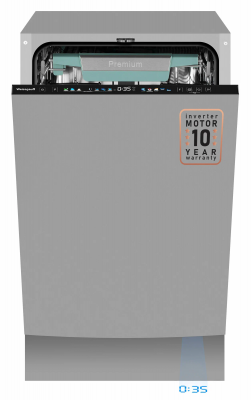 Встраиваемая посудомоечная машина WEISSGAUFF BDW 4160 REAL TOUCH, узкая, вместимость 10 комплектов, 7 программ