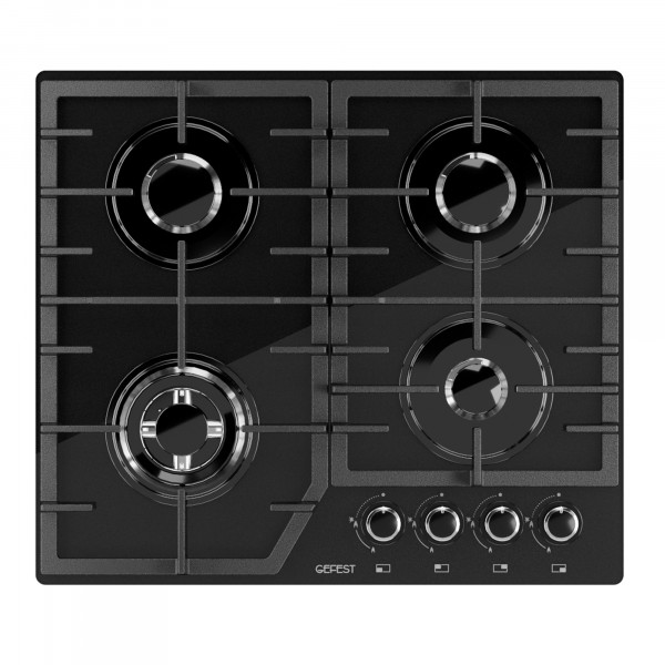 Газовая варочная поверхность GEFEST ПВГ 2232-01 Р, материал рабочей поверхности стекло, газ-контроль конфорок