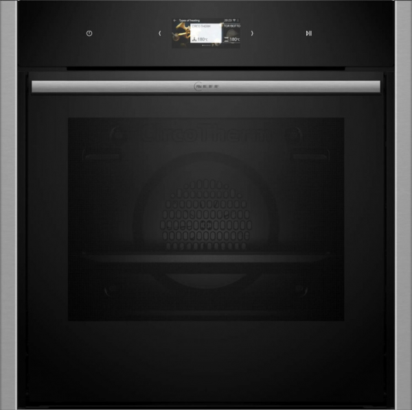 Духовой шкаф электрический Neff B64CS71N0, черный/нержавеющая сталь