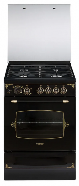 Кухонная плита GEFEST 6100-03 0179, газовая, электроподжиг, выдвижной ящик, газ-контроль, 52 л