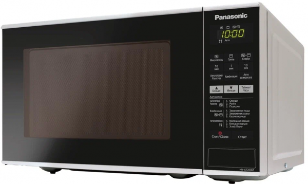 Микроволновая печь Panasonic NN-GT264MZPE, серая, 20 л, гриль, блокировка от детей, 9 программ