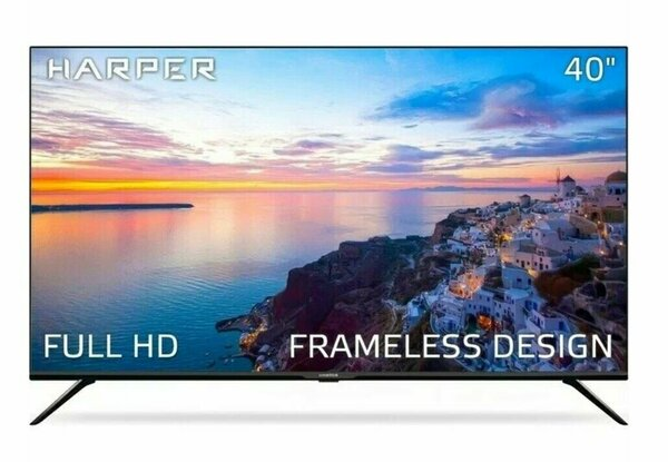 40" Телевизор HARPER 40F661T, FULL HD, Direct LED, 60 Гц, черный 