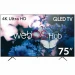 Телевизор BQ 75FSU02B, QLED, 4K Ultra HD, черный