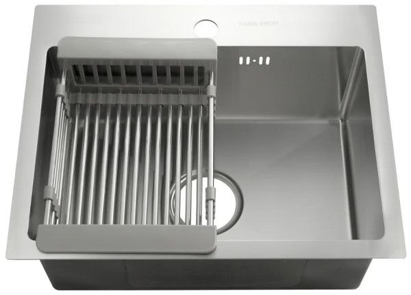 Врезная кухонная мойка 50 см, Fabia Profi 504030, сталь