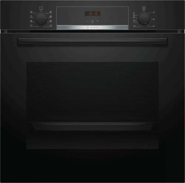 Духовой шкаф Bosch HBA553BA0 Serie 4, черный, EcoClean, 71 л, 5 режимов, телескопические направляющие 