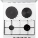 Комбинированная кухонная плита Flama RК 23-105 W, белая,  конфорки 3 газовые + 1 электрическая, эмаль