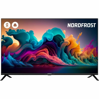 Телевизор NORDFROST Y 4001 FHD-R, 40 дюймов, HD, Smart TV, Yandex, голосовое управление Алиса, черный