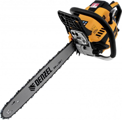 Пила цепная бензиновая Denzel DS-5820, шина 50 см, 58 см3, 3.6 л.с, шаг 0,325, 76 звеньев