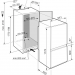 Встраиваемый холодильник Liebherr ICBNSe 5123, белый, 244 л, нижняя морозильная камера, разморозка - No Frost, дисплей, 54.1 см x 177 см x 54.5 см