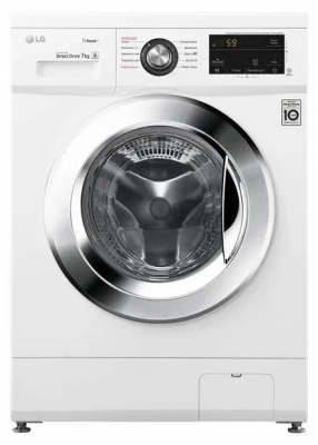 Стиральная машина LG F2J3NS2W с паром, 6 кг, отдельностоящая, инверторный прямой привод, отжим 1200 об/мин