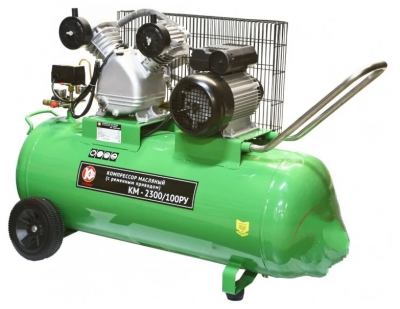 Компрессор масляный КАЛИБР КМ-2300/100РУ, 100 л, 2.3 кВт