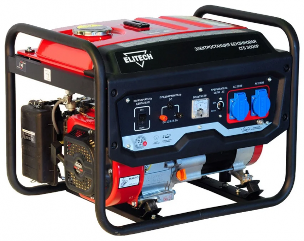 Бензиновый генератор ELITECH СГБ 3000Р, (2800 Вт)
