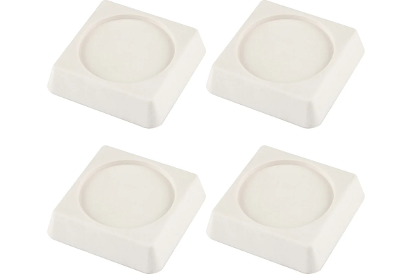 Антивибрационные подставки РЫЖИЙ КОТ, 4шт, квадратные, белый (105614)