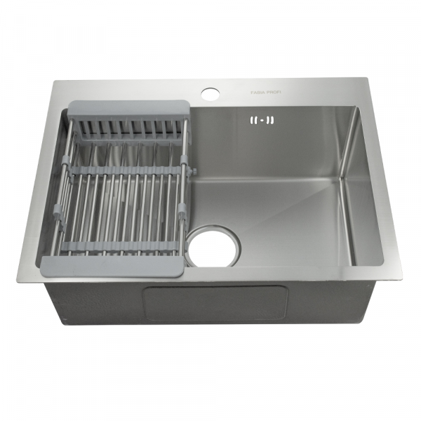 Врезная кухонная мойка Fabia Profi 60453 0.8/200, 60х45см, нержавеющая сталь