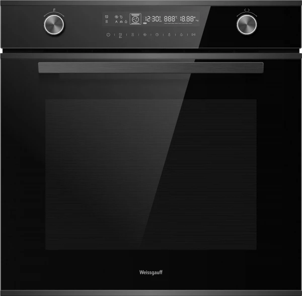 Духовой шкаф Weissgauff EOM 751 PDBSX, чёрный, 72 л, каталитическая очистка, 13 функций, каталитическая очистка