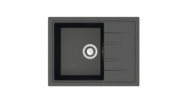 Кухонная мойка Berge 5850 (черный глянцевый)